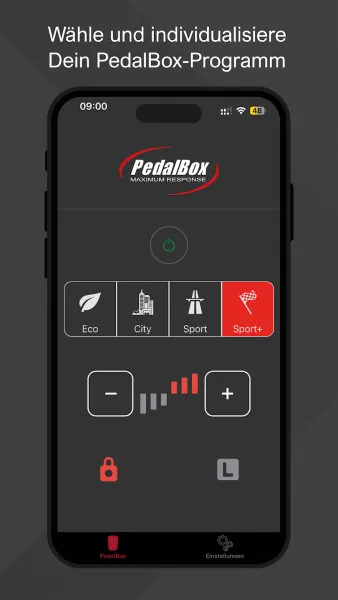 PedalBox Pro per App und FB steuerbar